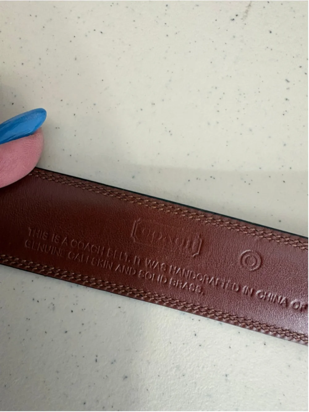 Coach Leather Belt Black Brown Size 32/80cm
